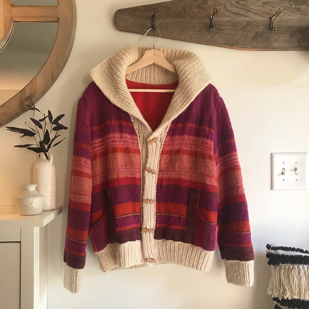 🌿🍁3 for $60🍁🌿 Vintage Woven Toggle Jacket